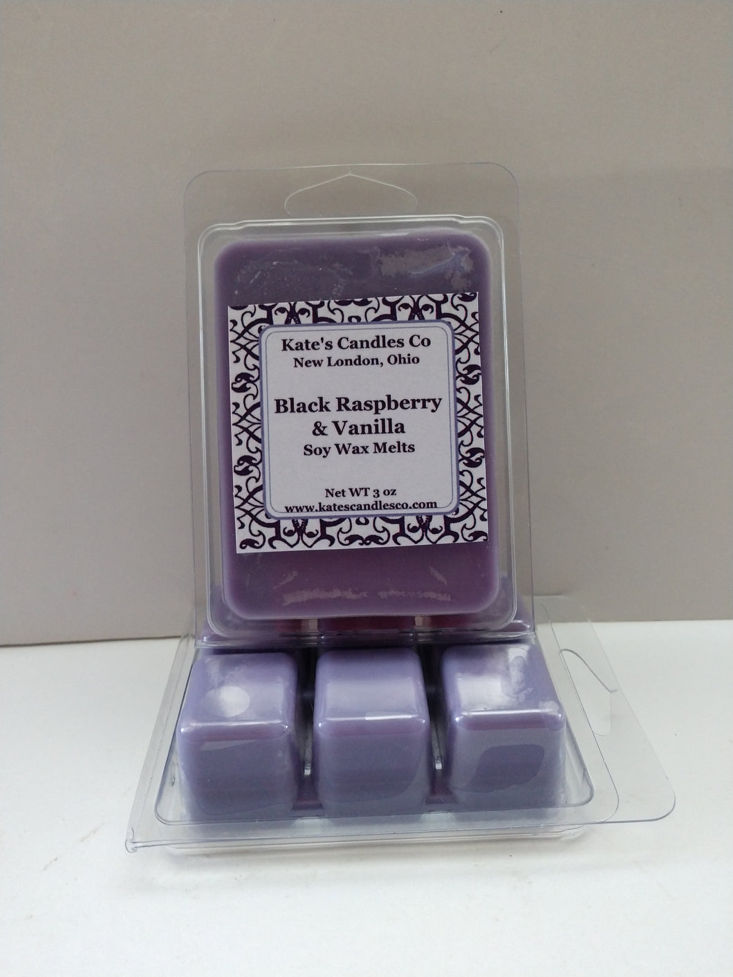 Black Raspberry Vanilla Soy Wax Melts - Kate's Candles Co. Soy Candles