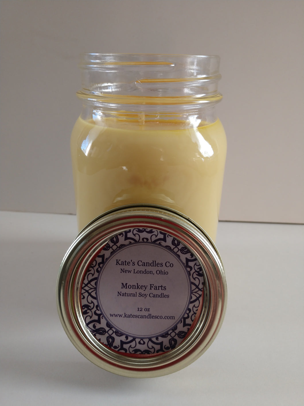 Monkey Farts Scented Soy Candles - Kate's Candles Co. Soy Candles