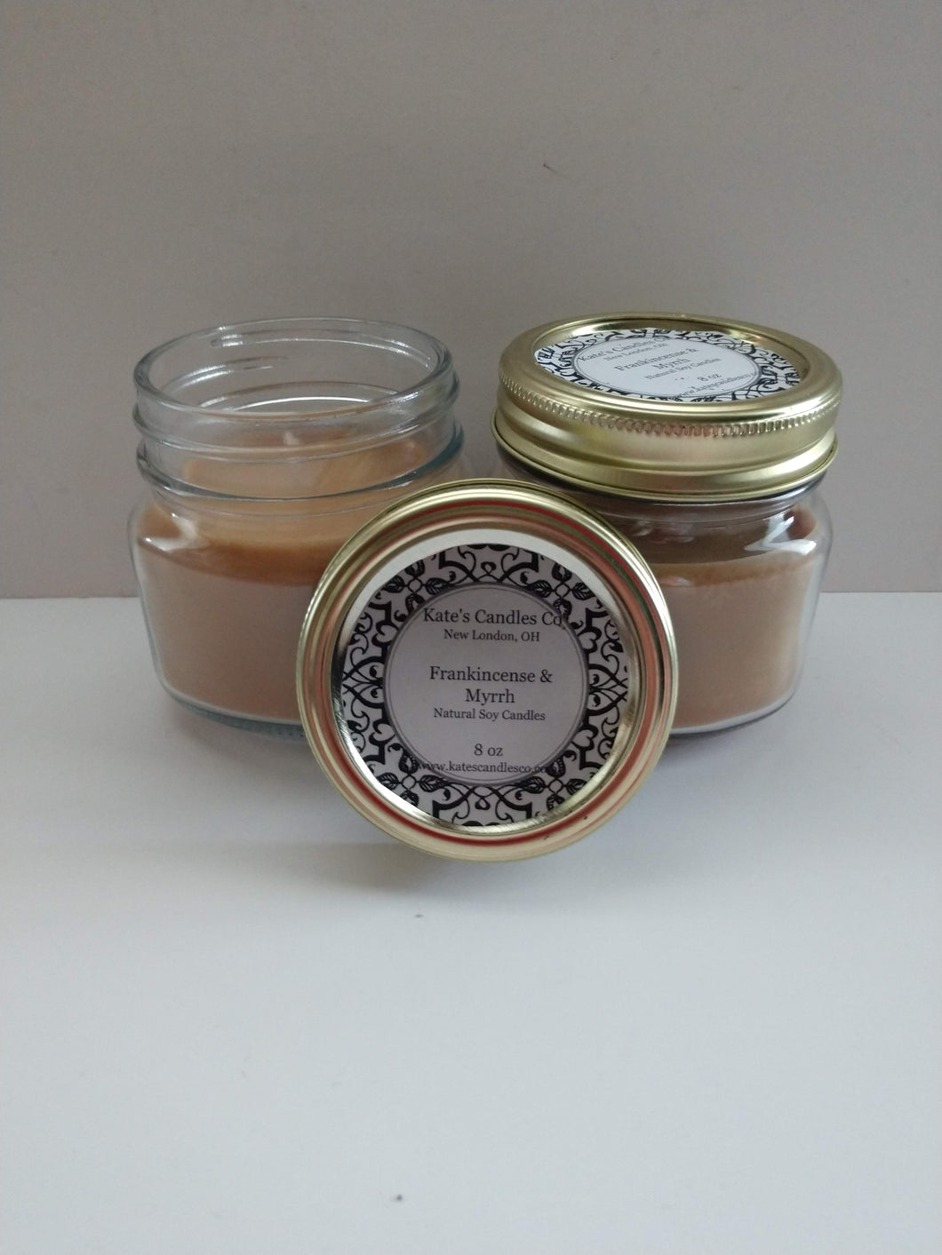 Frankincense & Myrrh Scented Soy Candles - Kate's Candles Co. Soy Candles