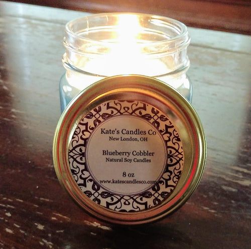 Blueberry Cobbler Soy Candle - Kate's Candles Co.