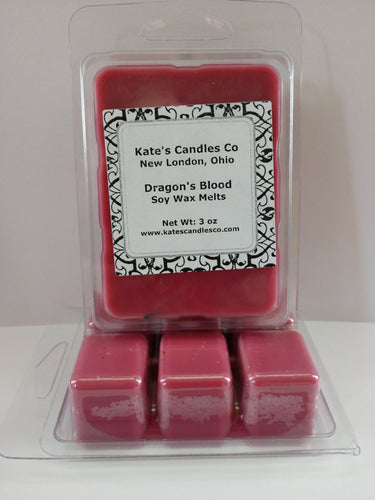 Dragon's Blood Soy Wax Melts - Kate's Candles Co. Soy Candles