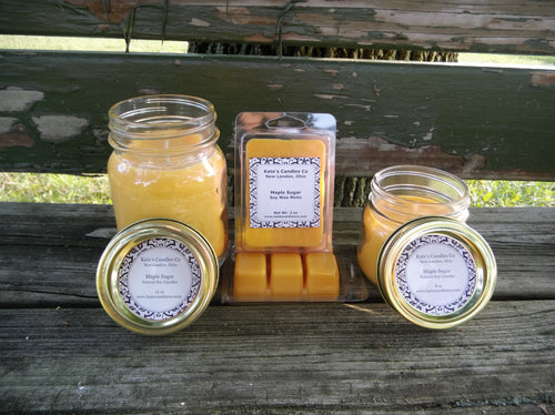 Maple Sugar Scented Soy Candles - Kate's Candles Co. Soy Candles