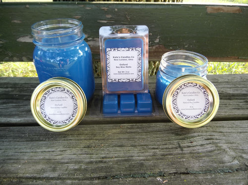 Oxford Library Scented Soy Candles and Soy Wax Melts - Kate's Candles Co. Soy Candles