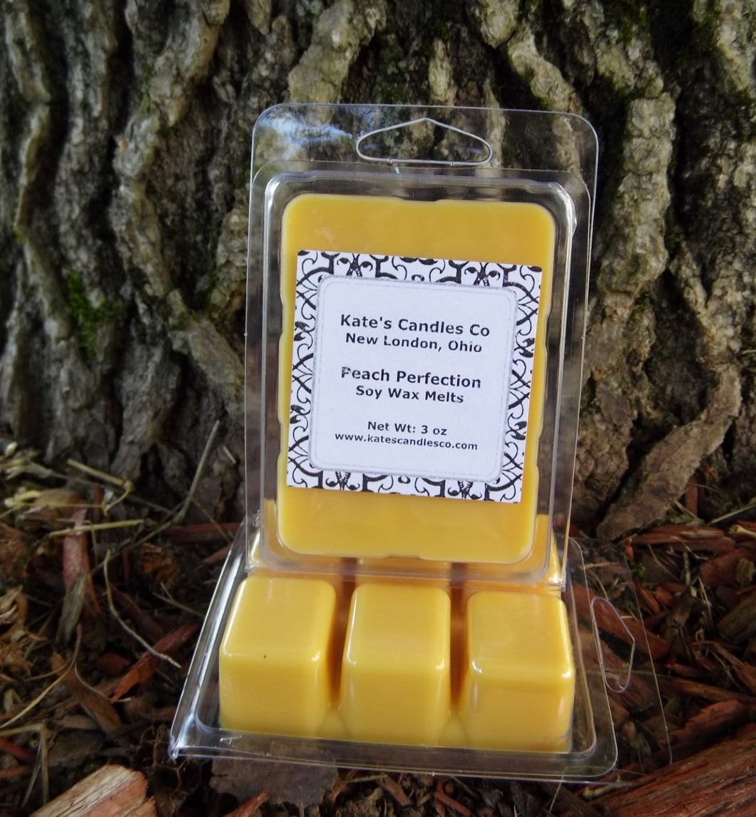 Peach Perfection Soy Wax Melts - Kate's Candles Co. Soy Candles