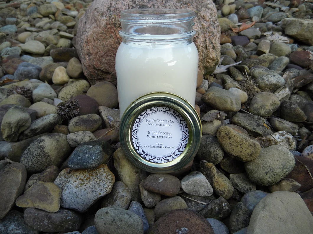 Island Coconut Scented Soy Candles & Soy Wax Melts - Kate's Candles Co. Soy Candles