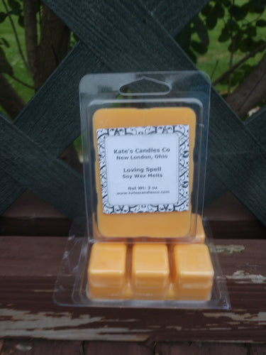 Loving Spell Scented Soy Candle and Soy Wax Melts - Kate's Candles Co. Soy Candles