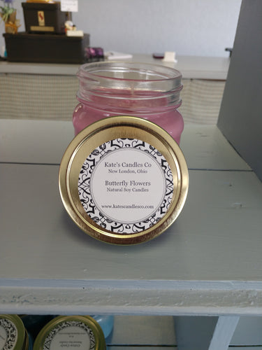 Butterfly Flowers Soy Candles - Kate's Candles Co.