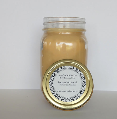 Banana Nut Bread Soy Candles - Kate's Candles Co.
