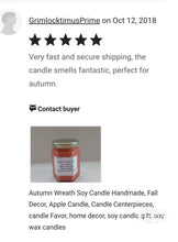 Autumn Wreath Fall Candle - Kate's Candles Co. Soy Candles