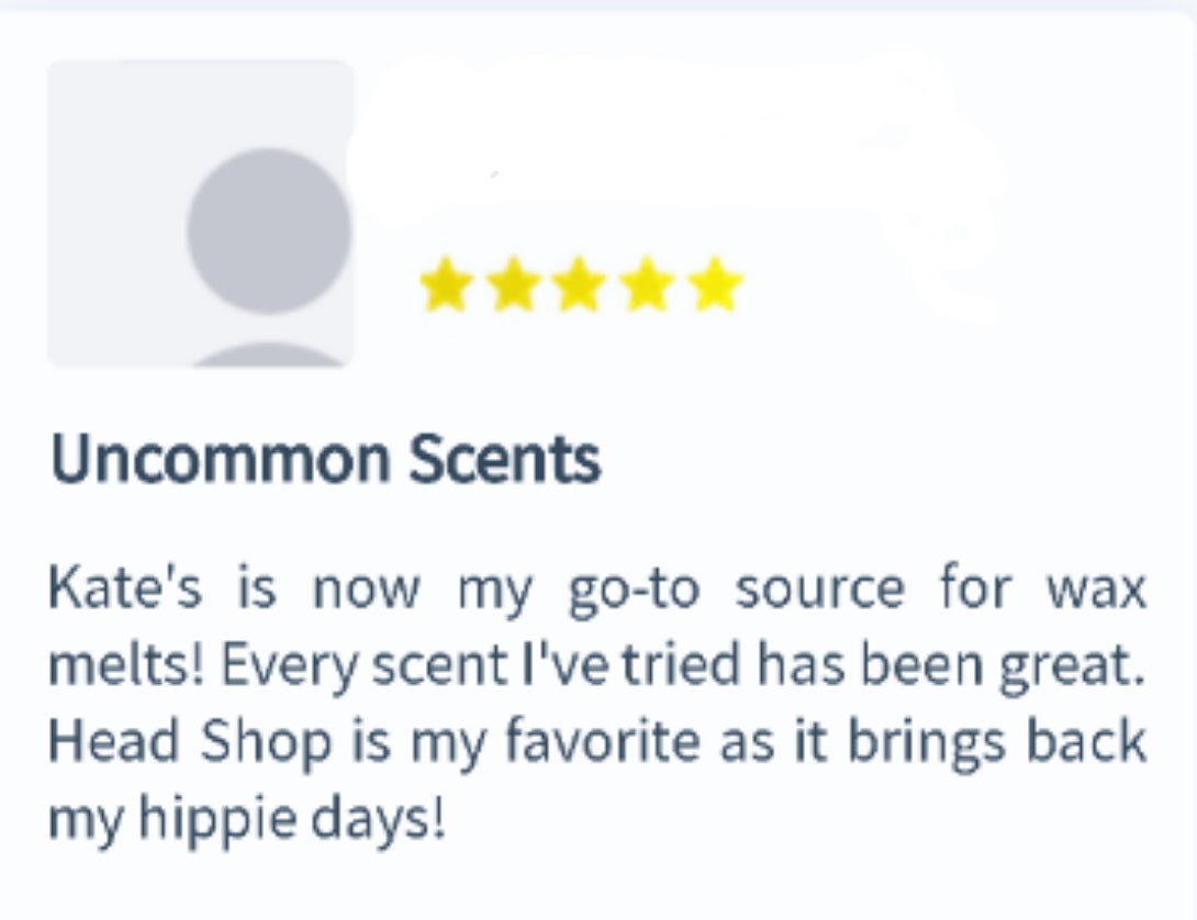 The Head Shop Soy Wax Melts - Kate's Candles Co. Soy Candles