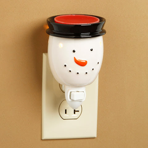 Snowman Electric Plug-In Wall Wax Warmer - Kate's Candles Co. Soy Candles