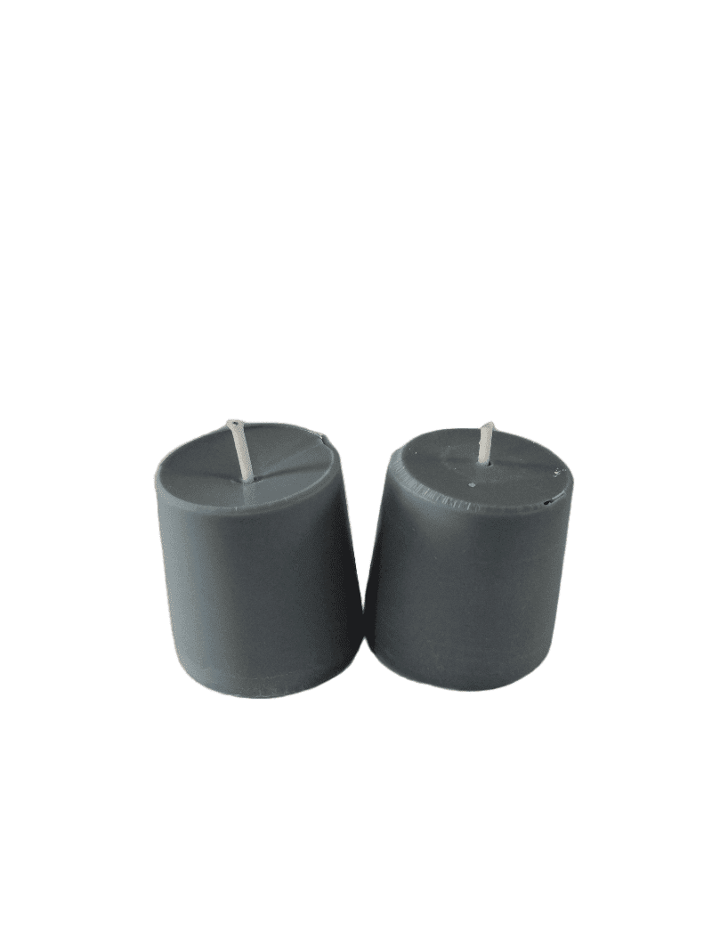 Black Unscented Soy Votive Candle - Kate's Candles Co. Soy Candles